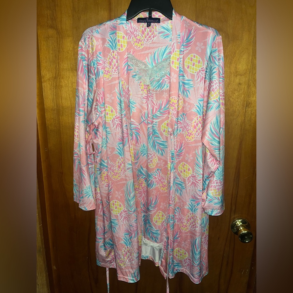 Simply Southern Pink Pineapple Print Garment